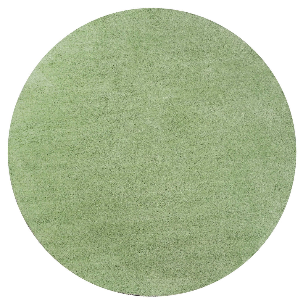 6' Round Spearmint Green Plain Indoor Area Rug - 99fab 