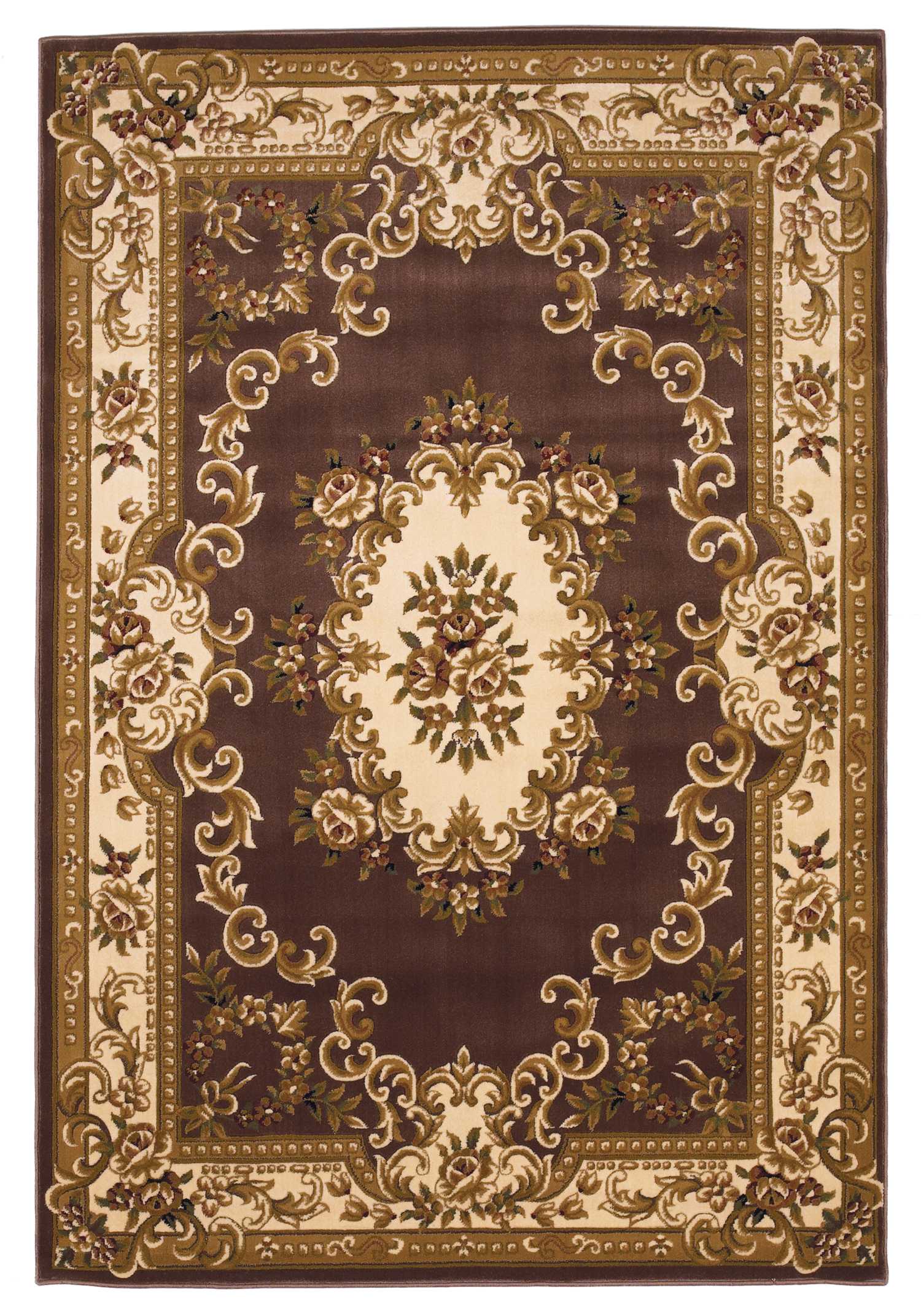 1' X 2' Polypropylene Plum Or Ivory Area Rug