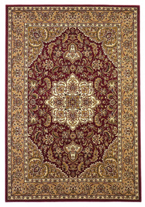 2' X 3' Polypropylene Red Or Beige Accent Rug