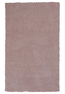 2' X 4' Polyester Rose Pink Area Rug