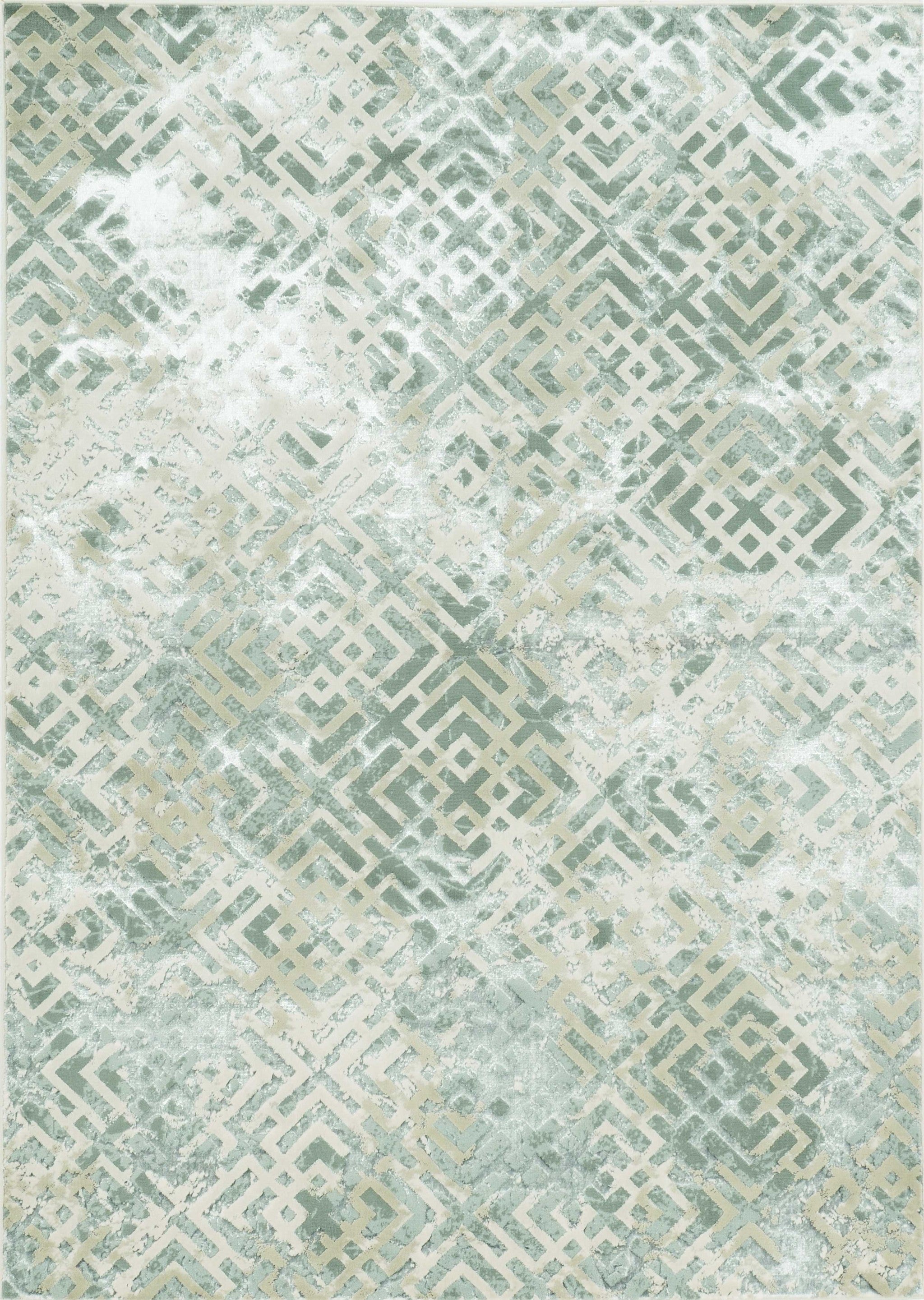 6' X 9'  Polyester Sand Silver Area Rug