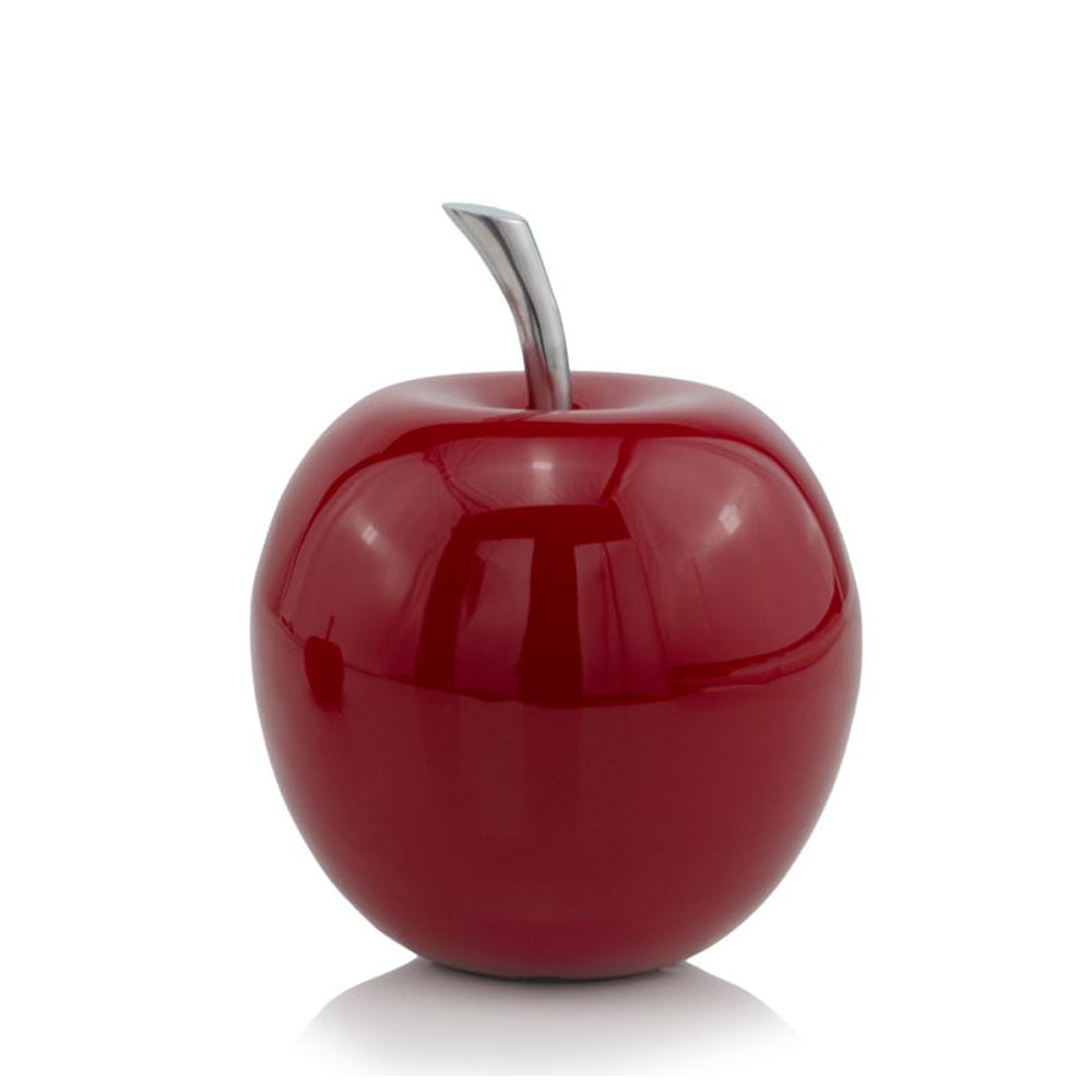 Shiny Buffed Red Apple Sculpture - 99fab 