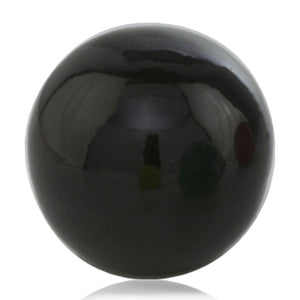 3" Black Enameled Aluminum Decorative Sphere