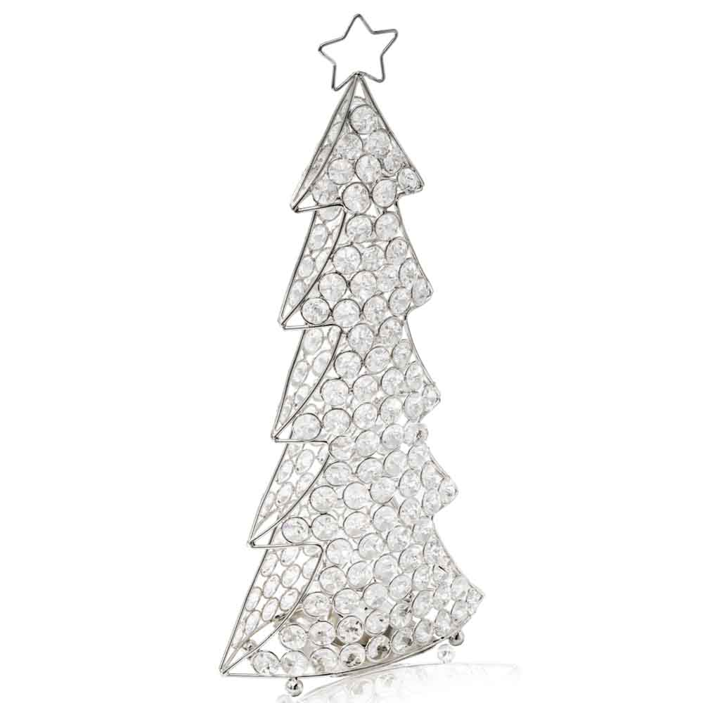 16" Glam Gold And Faux Crystal Christmas Tree