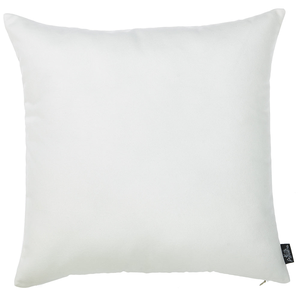 Set Of 2 Bright White Brushed Twill Decorative Throw Pillow Covers - 99fab 