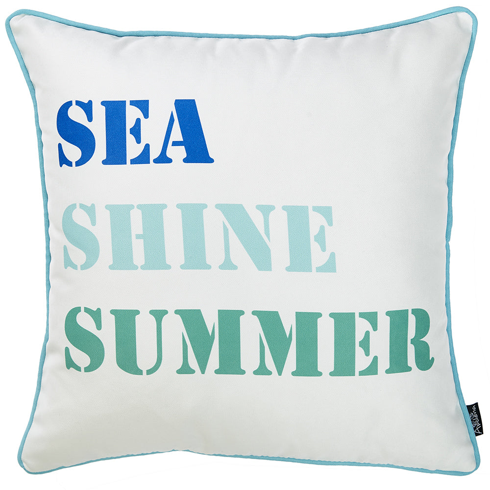 Sea Shine Summer Decorative Throw Pillow Cover - 99fab 