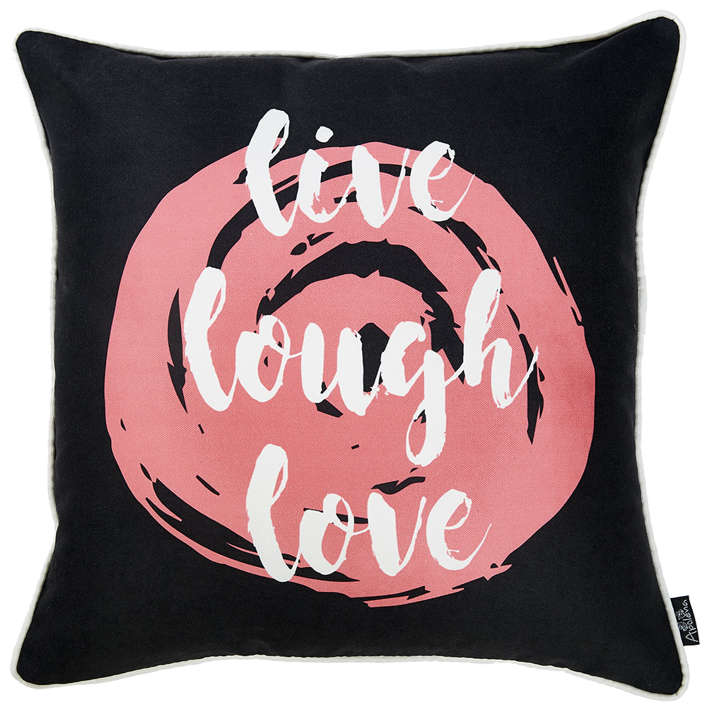 Live Laugh Love Decorative Throw Pillow Cover - 99fab 