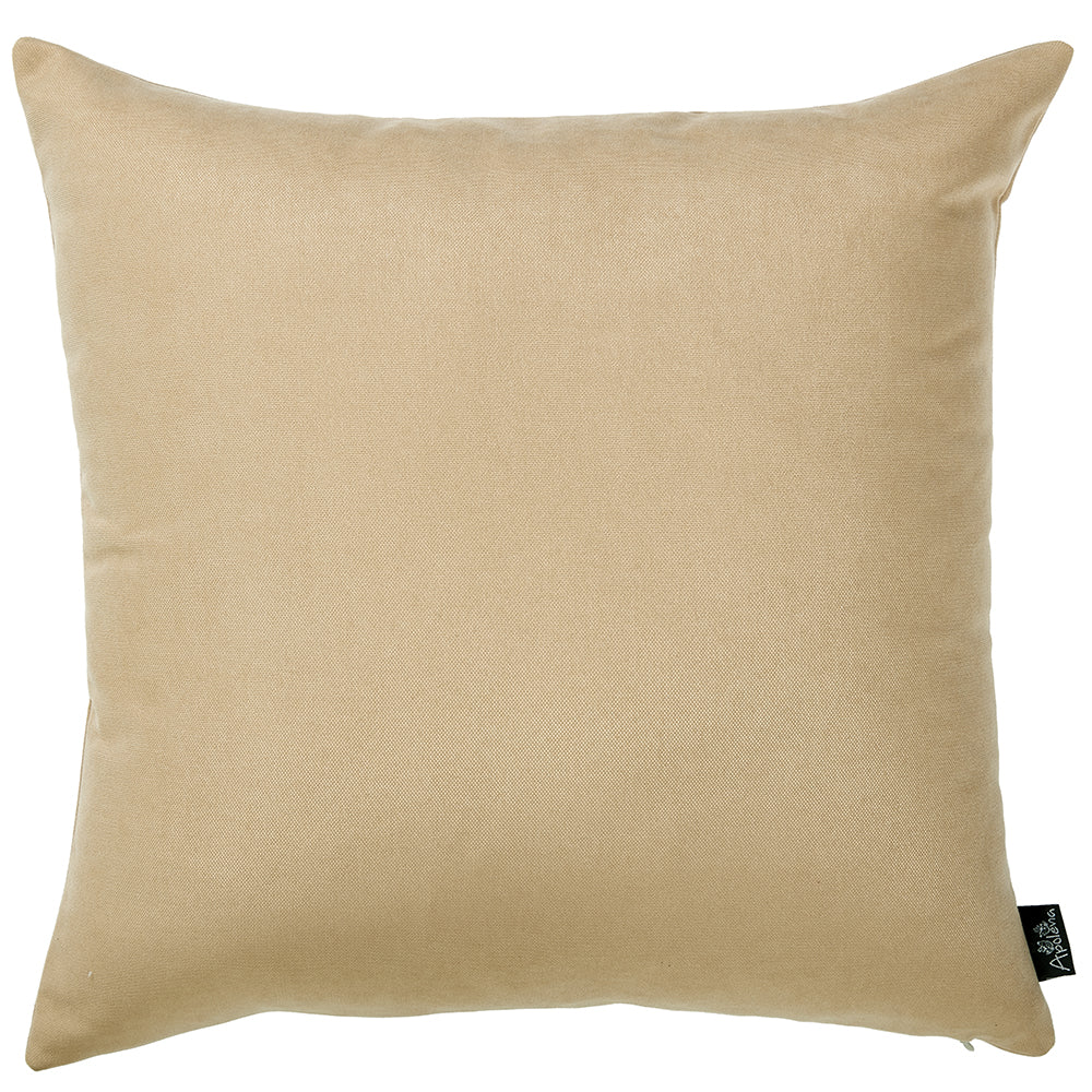 Set Of 2 Light Beige Brushed Twill Decorative Throw Pillow Covers - 99fab 