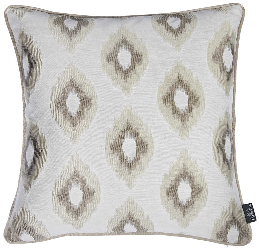 Neutral Browns Ikat Decorative Throw Pillow Cover - 99fab 