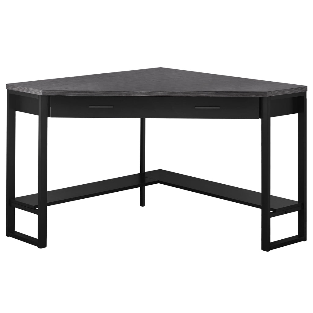 Black And Grey Top Corner Computer Desk - 99fab 