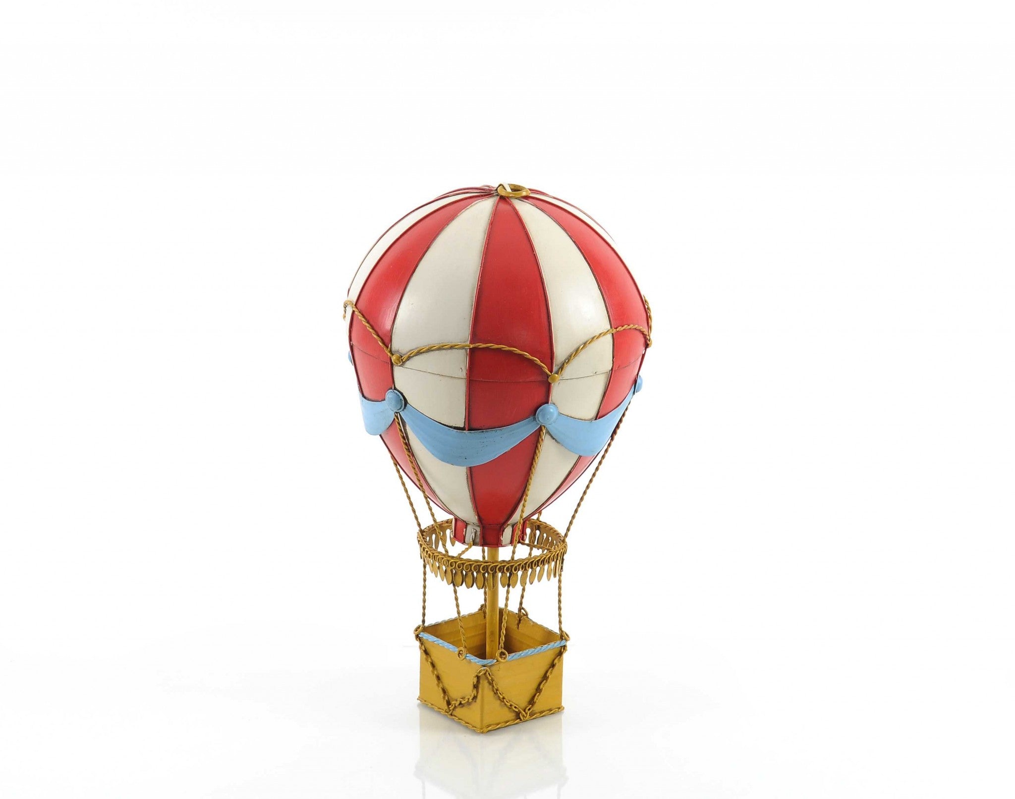 8.5" X 8.5" X 14.5" Vintage Hot Air Balloon