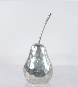 Delicious Hammered Finish Pear Statue