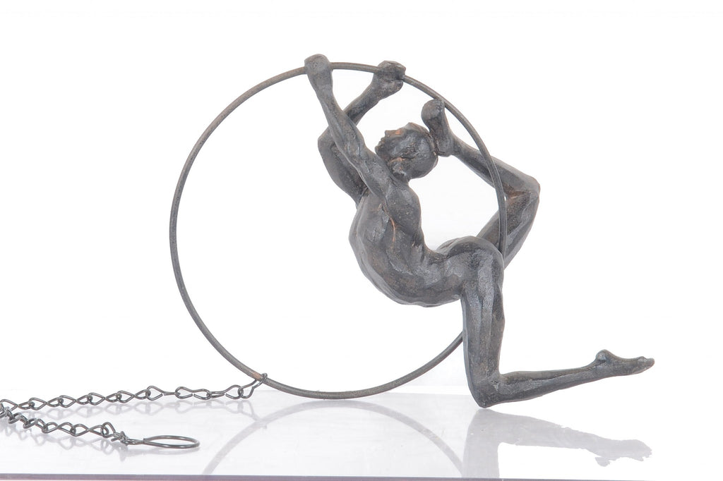 Athletic Man Hanging Ring Sculpture - 99fab 