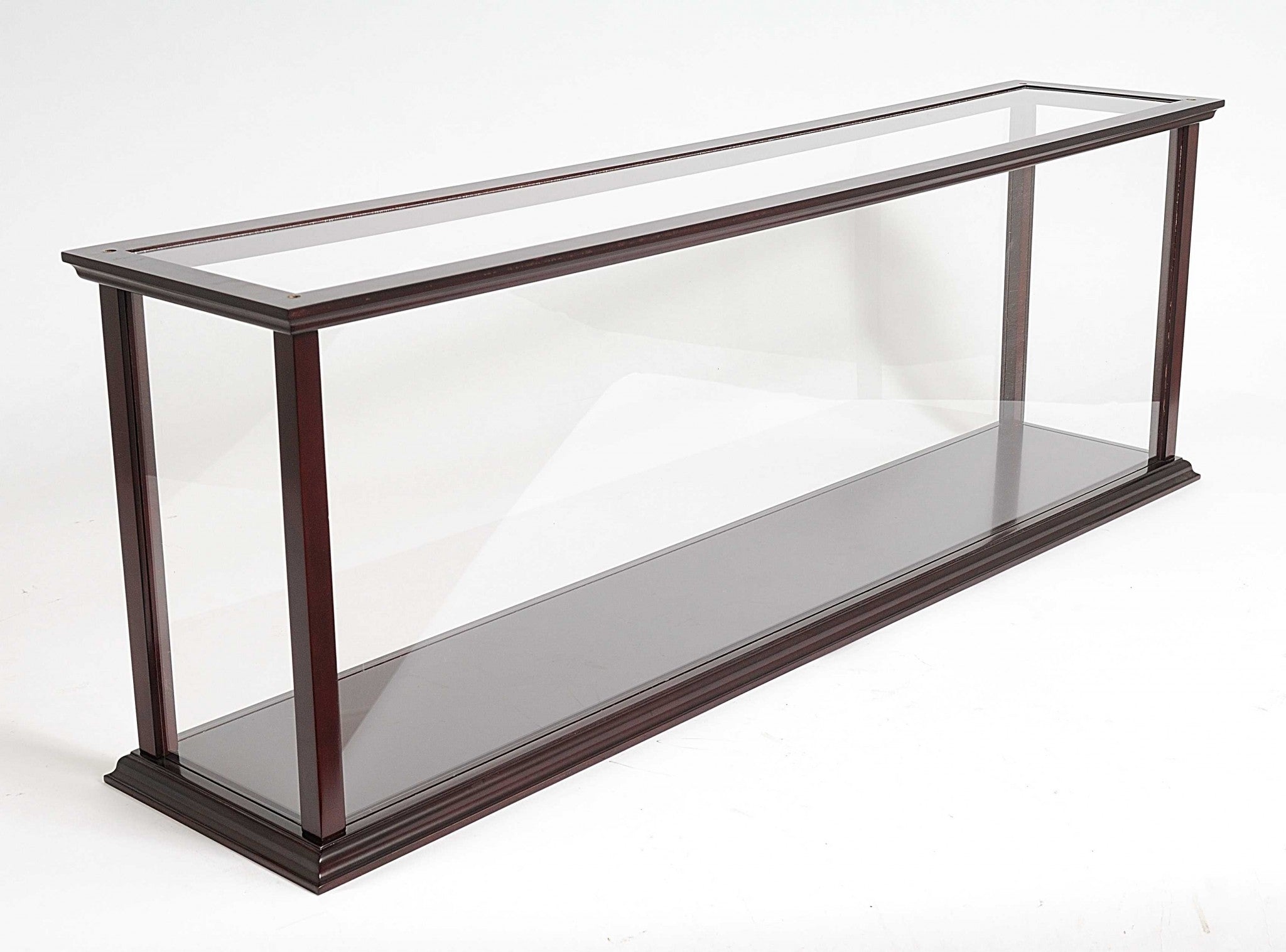 39" Dark Brown Glass Standard Display Stand