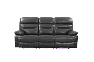 89" X 40" X 41" Gray  Power Reclining Sofa