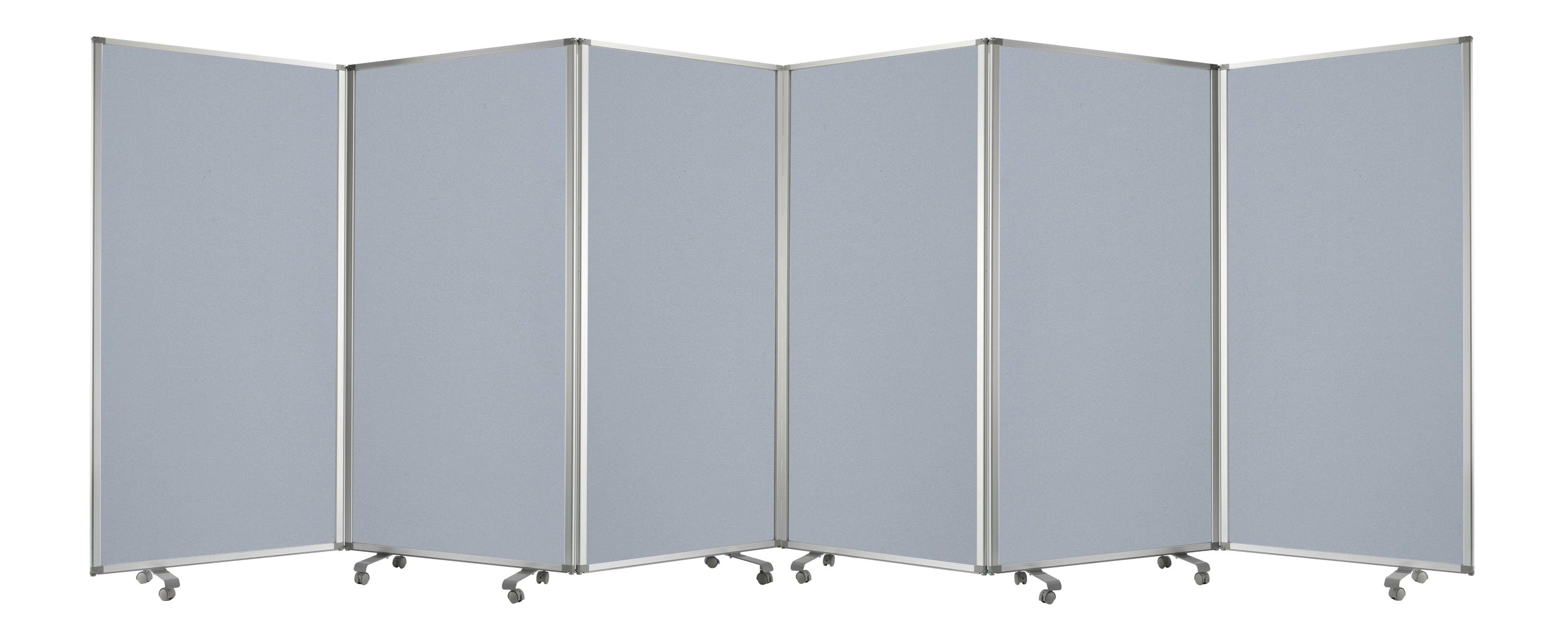 212 X 1 X 71 Metal Grey 6 Panel Screen