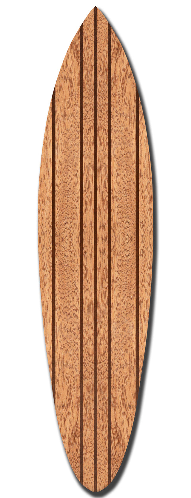 Natural Brown Thin Stripe Surfboard Wall Art - 99fab 