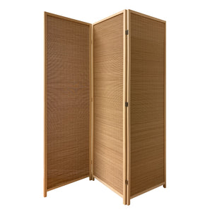 7" Light Bamboo 4 Panel Room Divider Screen