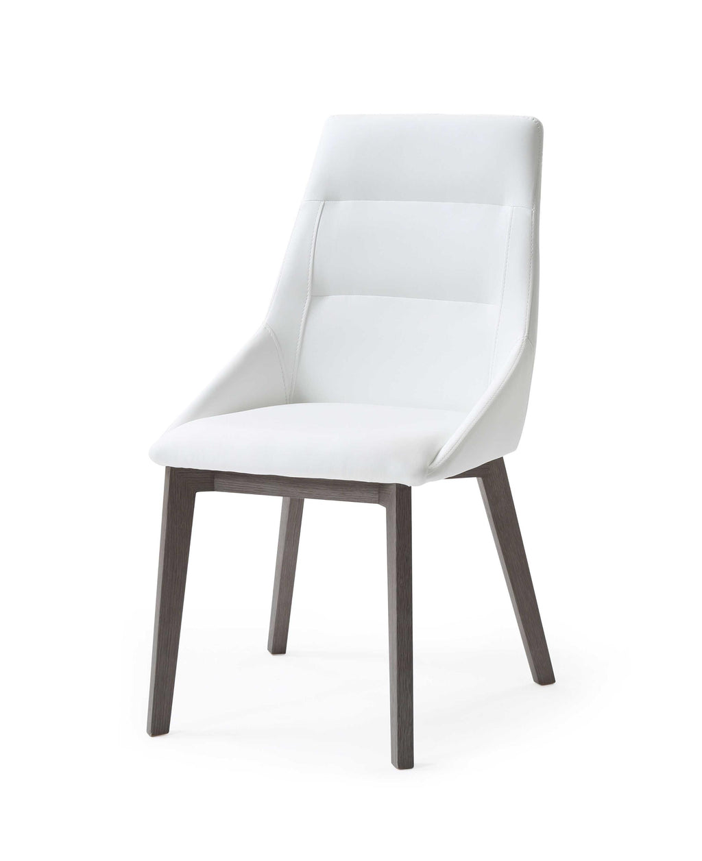 Set Of 2 White Faux Leather Dining Chairs - 99fab 