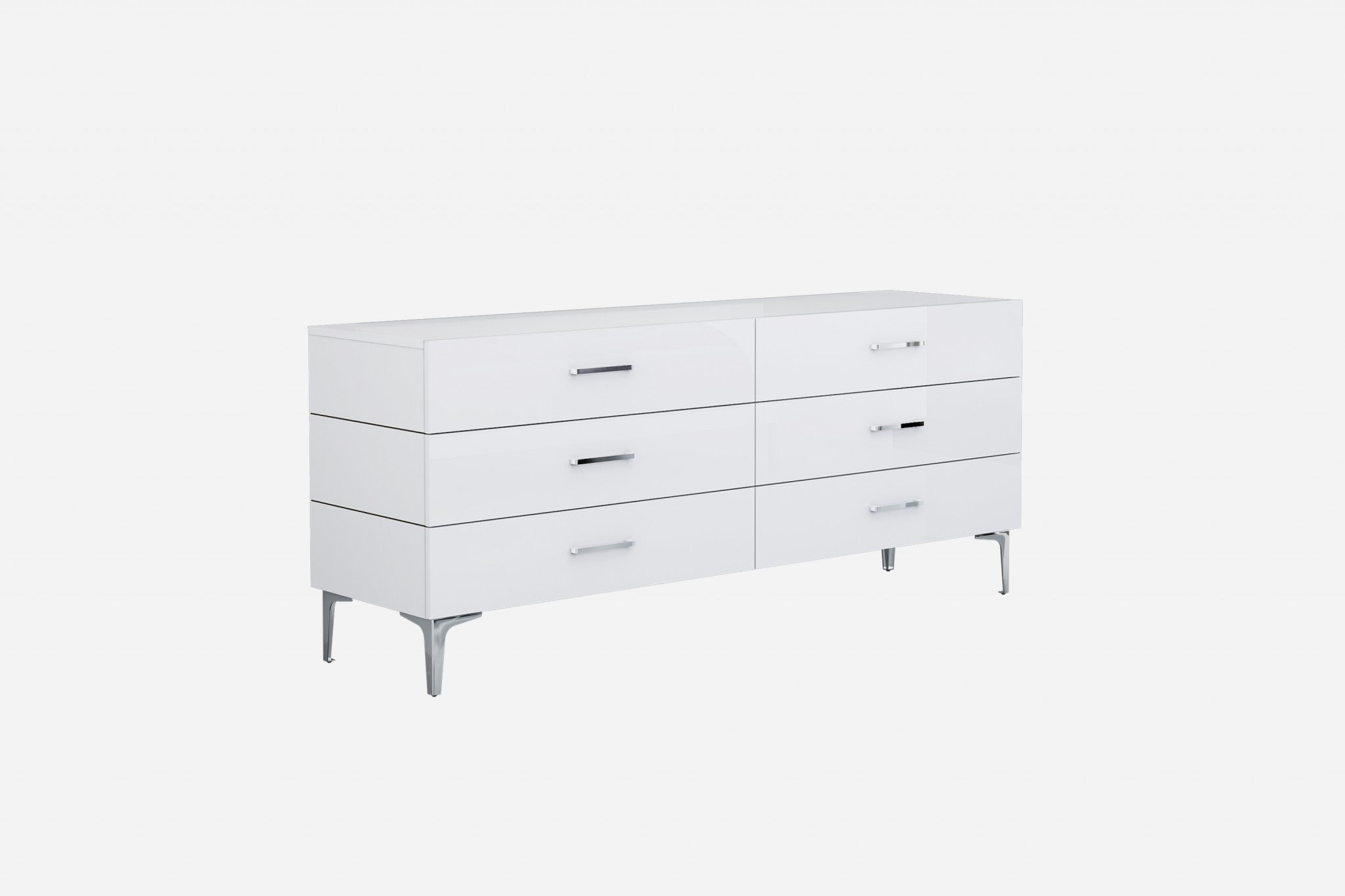 73 X 20 X 30 White Stainless Steel Double Dresser Extension