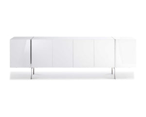 95 X 17 X 30 White Stainless Steel Buffet