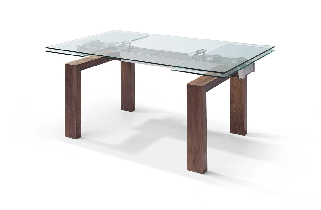 63 X 35 X 30 Walnut Solid Wood Extendable Dining Table - 99fab 