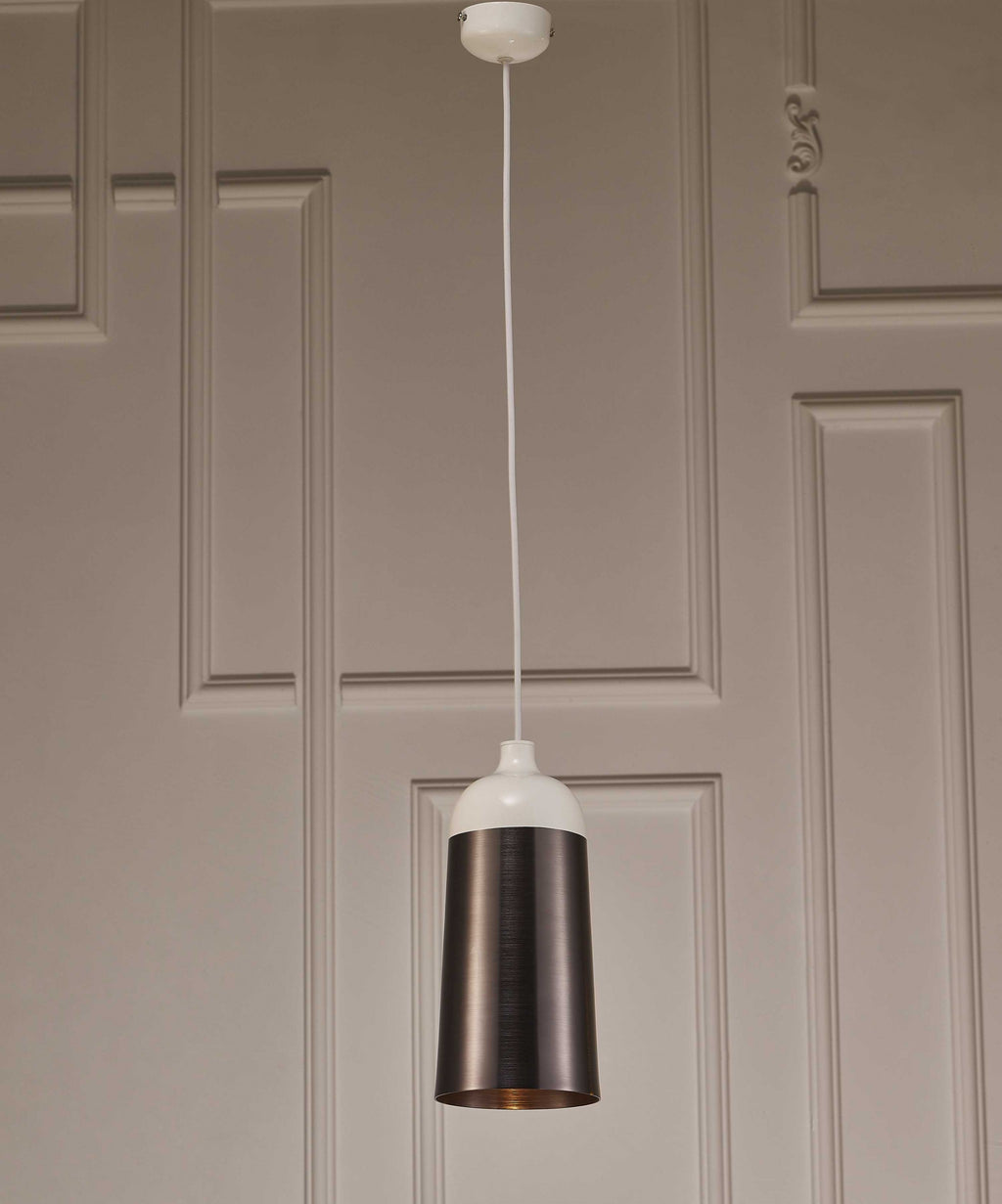 6 X 6 X 12 Silver Aluminum Pendant Lamp - 99fab 