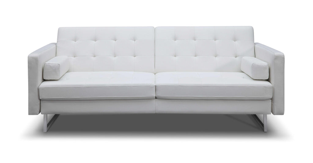 80 X 45 X 13 White Stainless Steel Sofa Bed - 99fab 