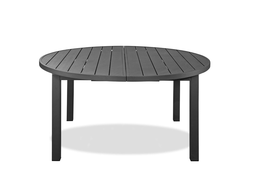 57-75 X 57 X 30 Gray Aluminum Dining Table - 99fab 