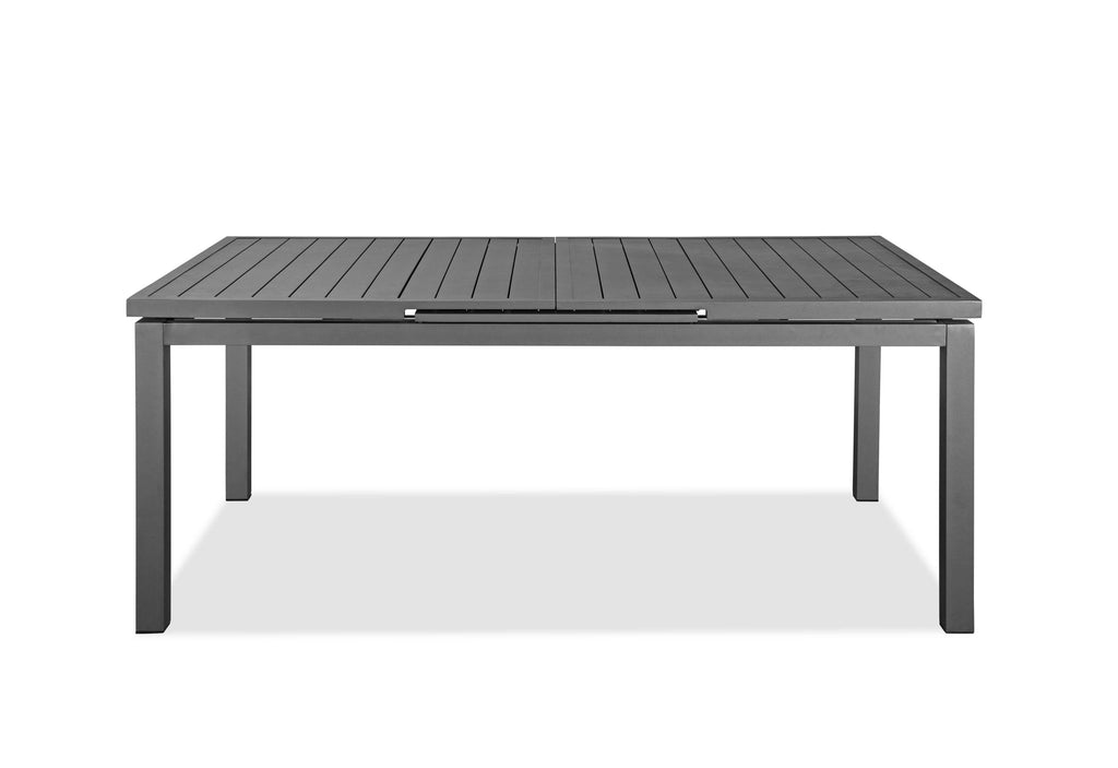 71 X 43 X 30 Gray Aluminum Extendable Dining Table - 99fab 