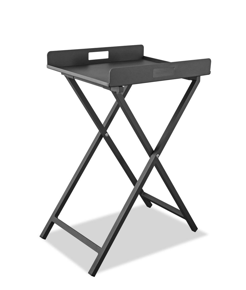 Gray Aluminum Indoor Outdoor Tray Table - 99fab 