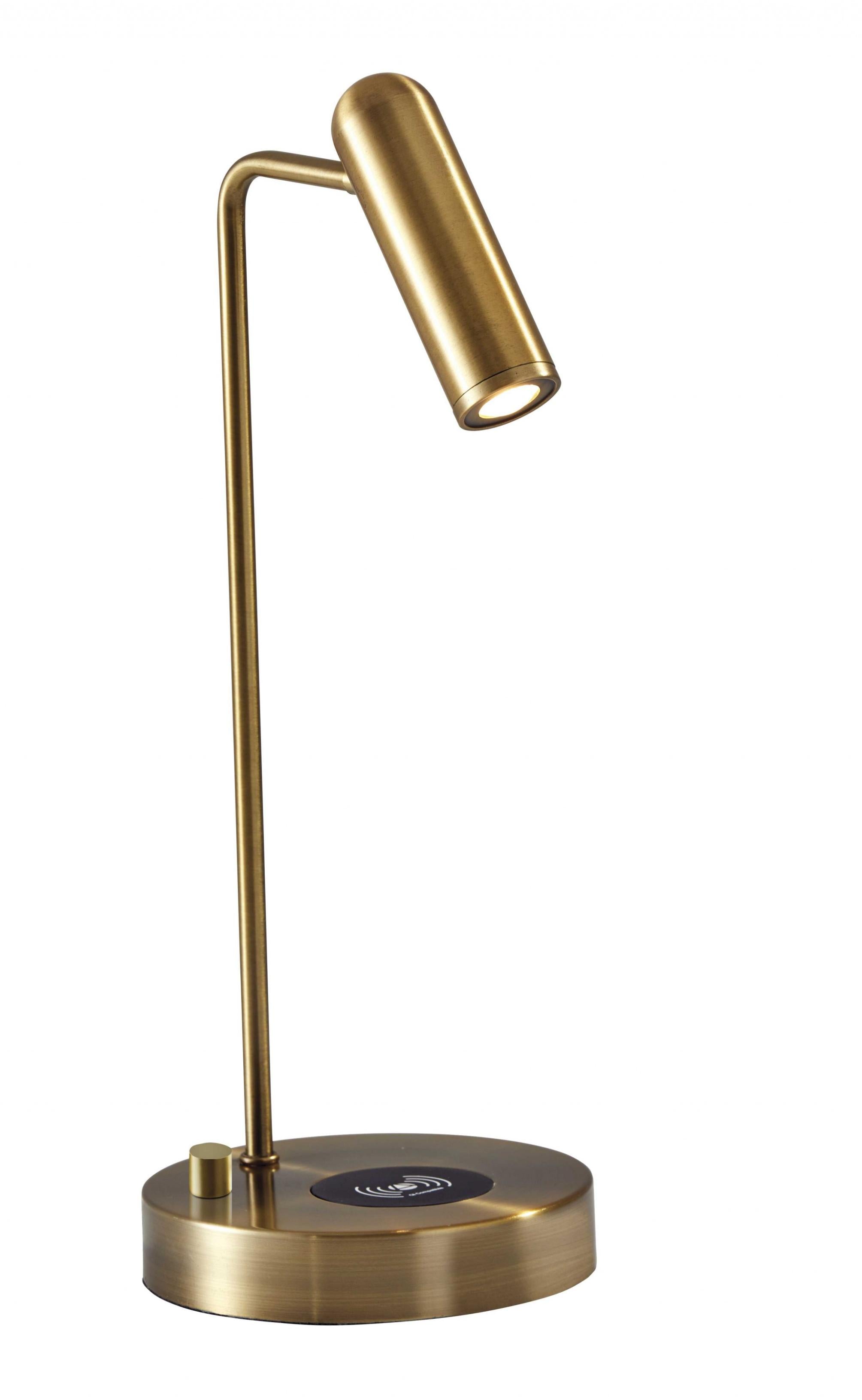 Ultra Sleek Brushed Steel Metal Led Desk Lamp