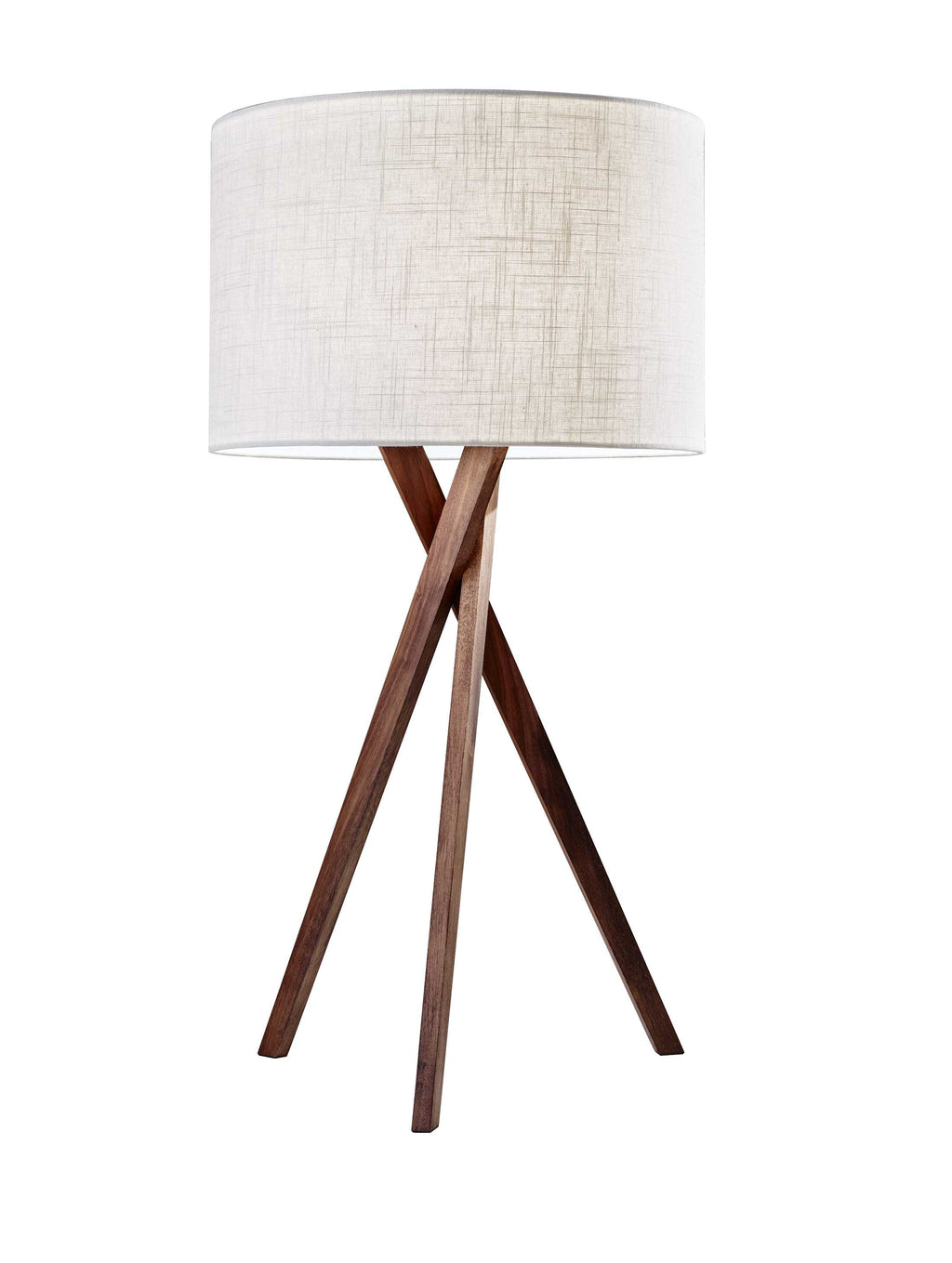 Tripod Leg Walnut Wood Table Lamp - 99fab 