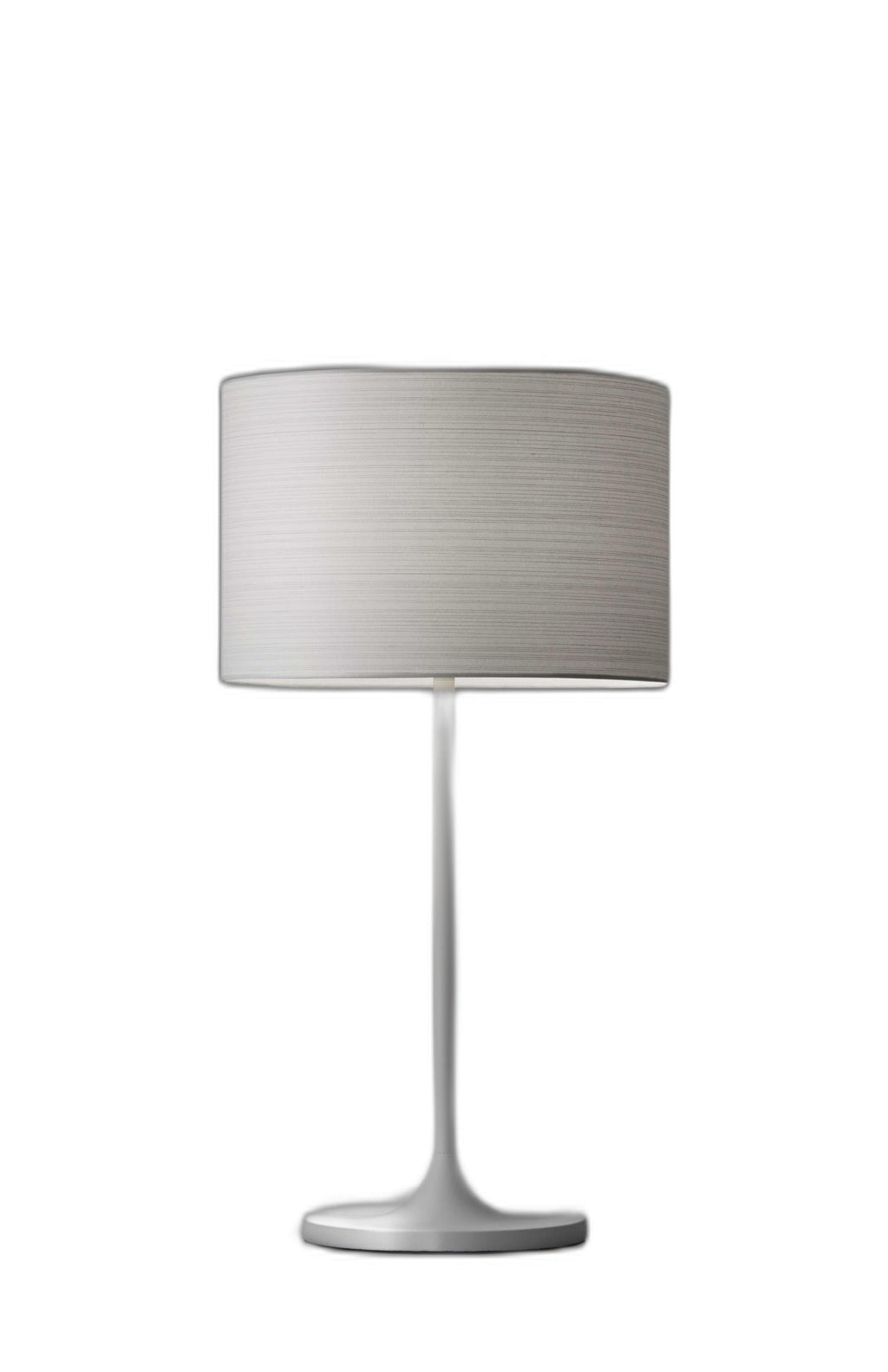 White On White Metal Table Lamp - 99fab 