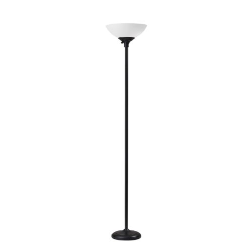 Tailored Satin Steel Metal Torchiere With Bright Illumination - 99fab 