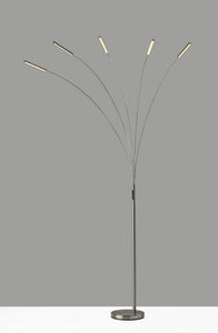 93" Steel Five Light Led Tree Floor Lamp