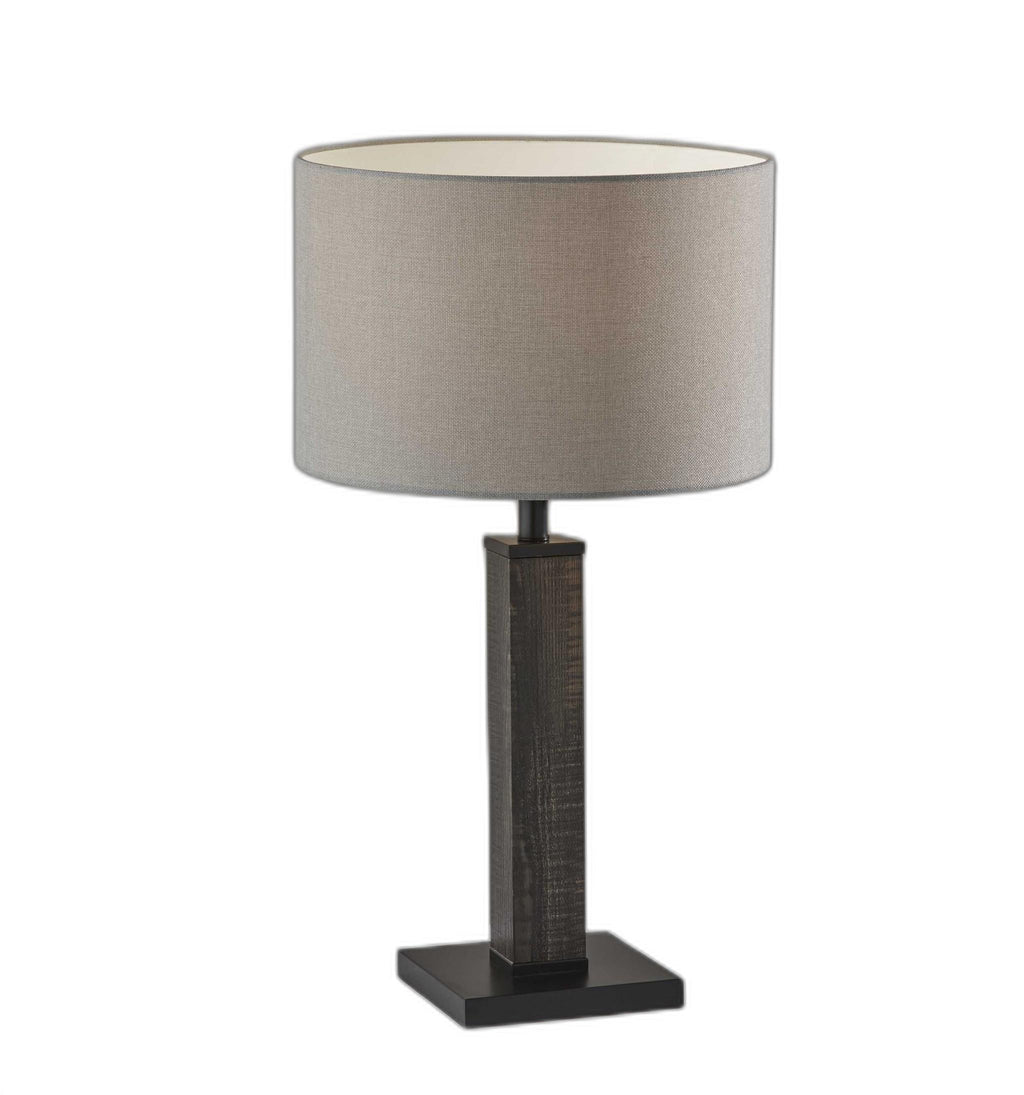 Black Wood Monument Table Lamp - 99fab 