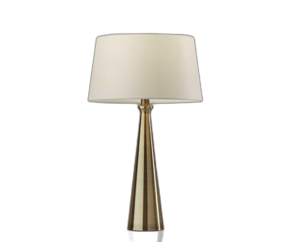 Set Of 2 Contemporary Tapered Brass Metal Table Lamps - 99fab 