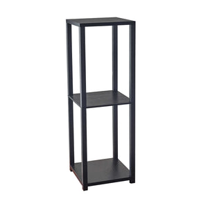 35" H Basic Black Book Case End Table