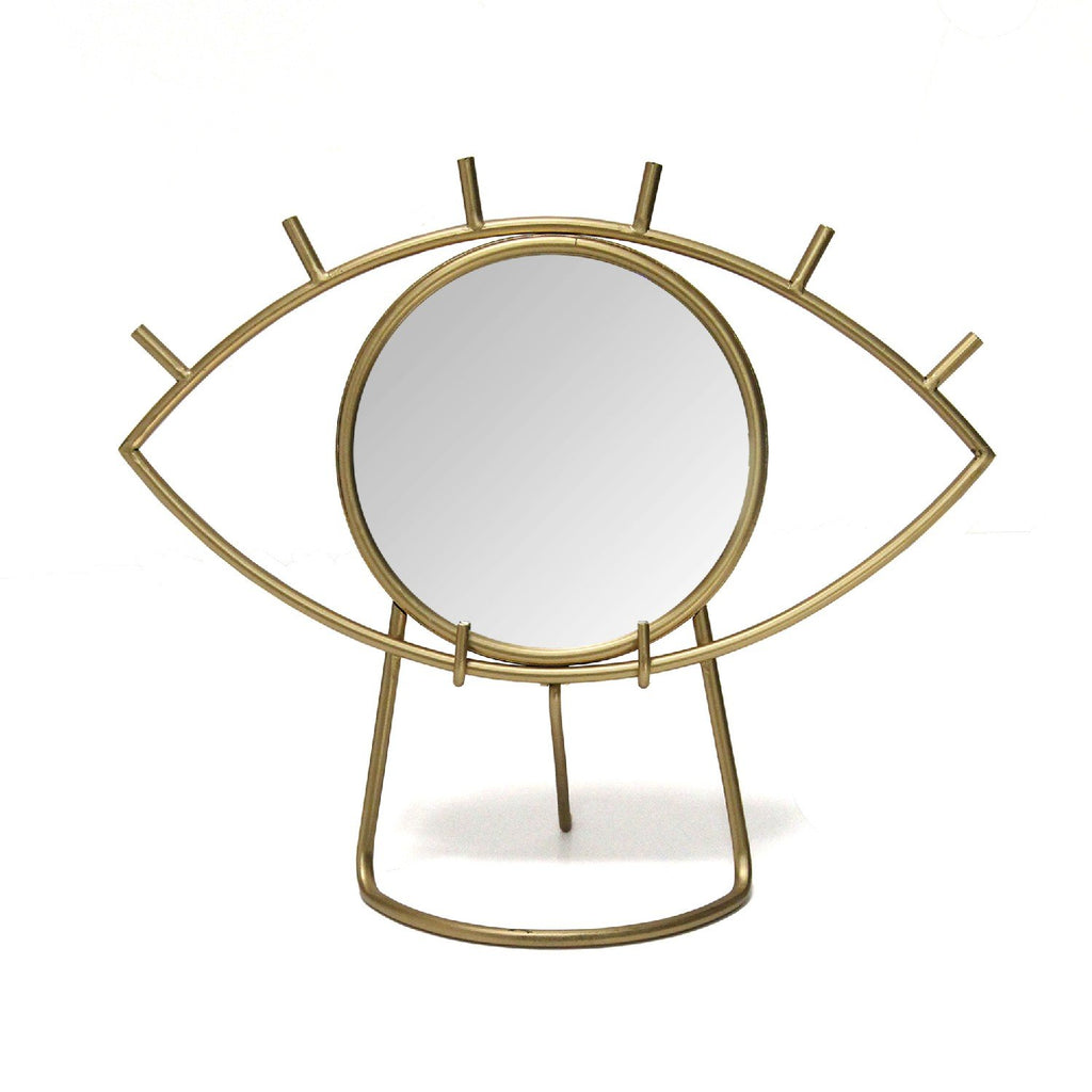 Bohemian Golden Eye Tabletop Mirror - 99fab 