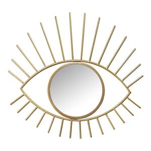 Gold Metal Eye Wall Mirror