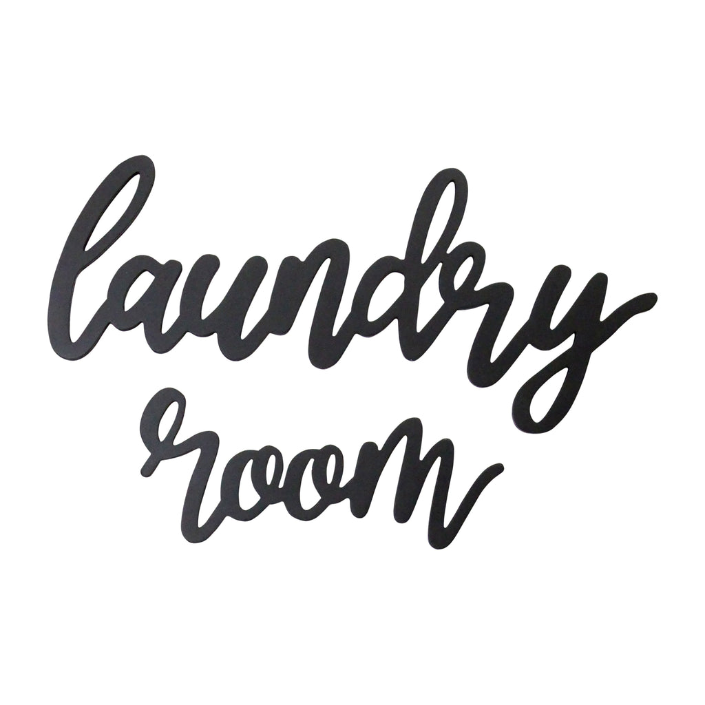 Wood Laundry Room Script Wall Decor - 99fab 