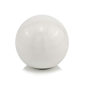 4" X 4" X 4" White Aluminum Sphere