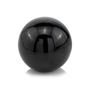 4" X 4" X 4" Black Aluminum Sphere