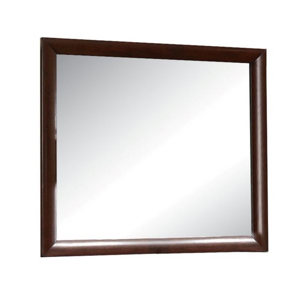 35" Painted Rectangle Dresser Mirror Wall Mounted With Frame