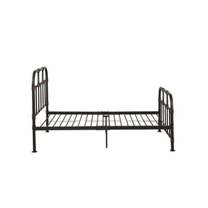 Gray Industrial Pipe Design Full Bed Frame