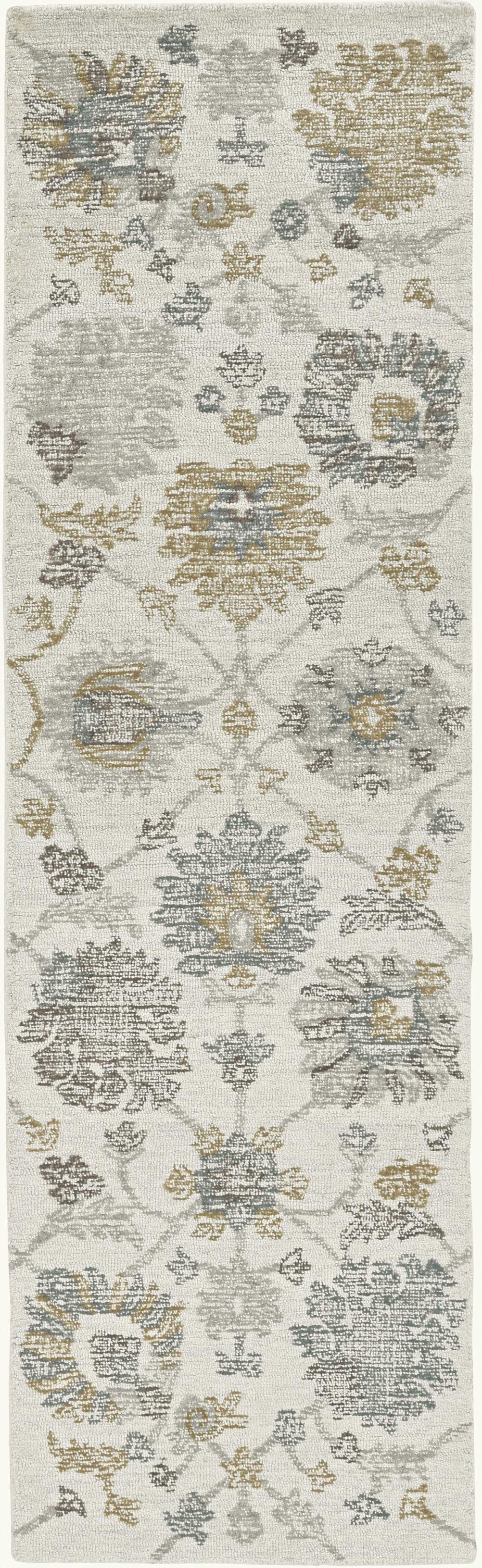 96 X 132 Ivory  Wool Rug - 99fab 