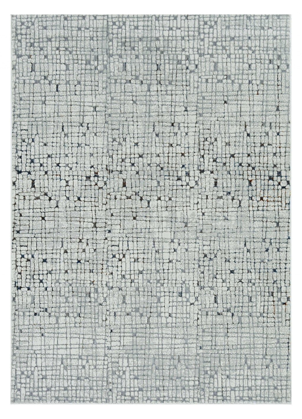 3' X 5' Grey Mosaic Area Rug - 99fab 