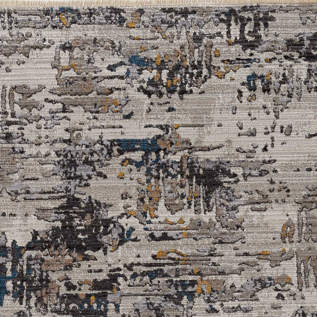 4' X 5' Grey Abstract Area Rug - 99fab 