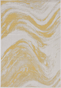 3' X 4' Ivory Or Gold Polypropylene Area Rug